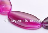 CAG282 24*49mm oval agate  gemstone beads Wholesale