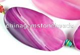 CAG300 21*39mm oval agate gemstone beads Wholesale