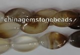 CAG3140 15.5 inches 12*20mm marquise brown line agate beads