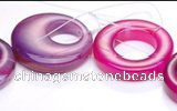 CAG344 15 inches 48mm donut shape agate beads wholesale