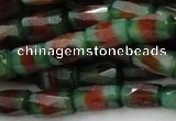 CAG408 15.5 inches 14*20mm faceted column agate beads Wholesale