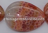 CAG4234 15.5 inches 35*48mm - 37*53mm freeform natural fire agate beads