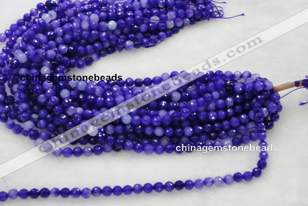 CAG437 5pcs 8mm&10mm&12mm faceted round violet agate beads wholesale