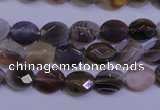 CAG4460 15.5 inches 8*10mm faceted oval botswana agate beads
