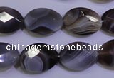 CAG4465 15.5 inches 15*20mm faceted oval botswana agate beads
