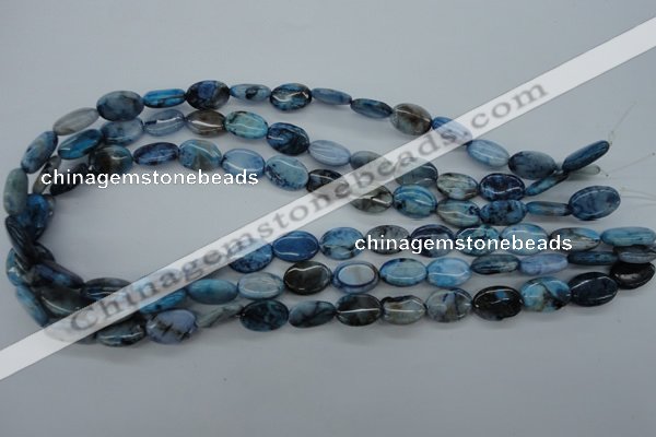 CAG4940 15.5 inches 10*14mm oval dyed Brazilian agate beads