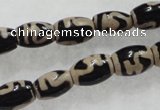 CAG5083 15.5 inches 8*12mm drum tibetan agate beads wholesale