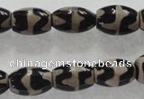 CAG5086 15.5 inches 8*12mm drum tibetan agate beads wholesale