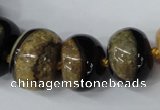 CAG5439 7*11mm – 20*30mm rondelle agate druzy geode agate beads