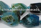 CAG5506 15.5 inches 15*20mm – 20*25mm faceted nuggets agate beads