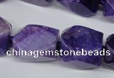 CAG5510 15.5 inches 16*17*22mm faceted nuggets agate beads