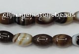 CAG5911 15 inches 8*12mm rice Madagascar agate gemstone beads