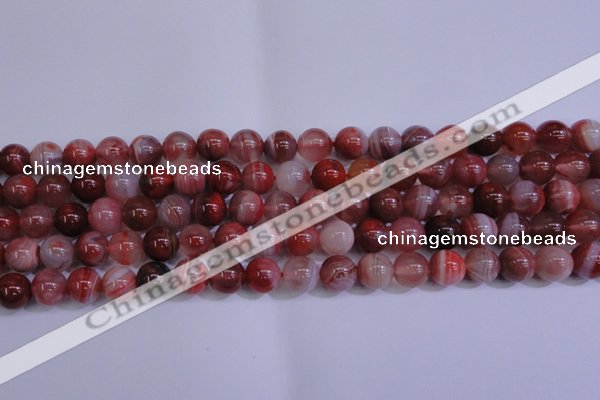 CAG6112 15.5 inches 8mm round south red agate gemstone beads