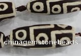 CAG6217 15 inches 15*40mm rice tibetan agate gemstone beads