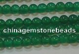 CAG6602 15.5 inches 3mm round green agate gemstone beads