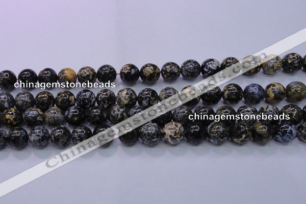 CAG6653 15.5 inches 10mm round blue ocean agate gemstone beads