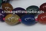 CAG6875 15.5 inches 12*16mm drum dragon veins agate beads