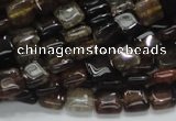 CAG692 15.5 inches 8*8mm square dragon veins agate beads wholesale