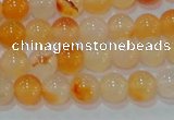 CAG7131 15.5 inches 6mm round red agate gemstone beads