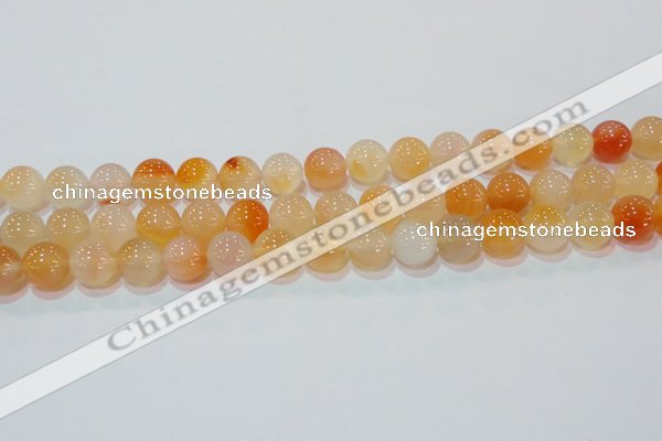 CAG7134 15.5 inches 12mm round red agate gemstone beads