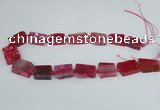 CAG7389 15.5 inches 15*20mm - 18*25mm freeform dragon veins agate beads
