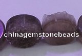 CAG8436 15.5 inches 22mm coin grey druzy agate gemstone beads