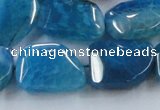 CAG8504 15.5 inches 15*20mm - 18*25mm freeform dragon veins agate beads