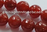CAG870 15.5 inches 18mm faceted round agate gemstone beads