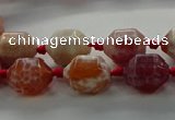 CAG9064 15.5 inches 10*14mm nuggets fire crackle agate beads