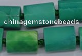 CAG9082 15.5 inches 15*17mm - 15*20mm tube dragon veins agate beads