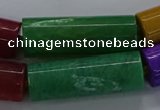 CAG9091 15.5 inches 12*46mm - 13*48mm tube dragon veins agate beads
