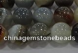 CAG9151 15.5 inches 12mm round line agate beads wholesale