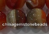 CAG9236 15.5 inches 18mm faceted round line agate beads wholesale