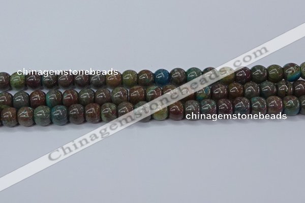 CAG9508 15.5 inches 10*12mm drun blue crazy lace agate beads