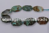 CAG9531 15.5 inches 35*45mm - 40*50mm freeform ocean agate beads