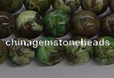 CAG9647 15.5 inches 10mm round ocean agate gemstone beads wholesale