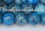 CAG9935 15.5 inches 12mm round blue crazy lace agate beads