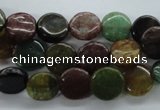 CAJ228 15.5 inches 10mm flat round Indian aventurine beads