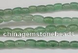 CAJ640 15.5 inches 4*6mm rice green aventurine beads