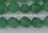 CAJ732 15.5 inches 8mm faceted nuggets green aventurine beads