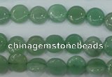 CAJ80 15.5 inches 10mm flat round green aventurine beads wholesale
