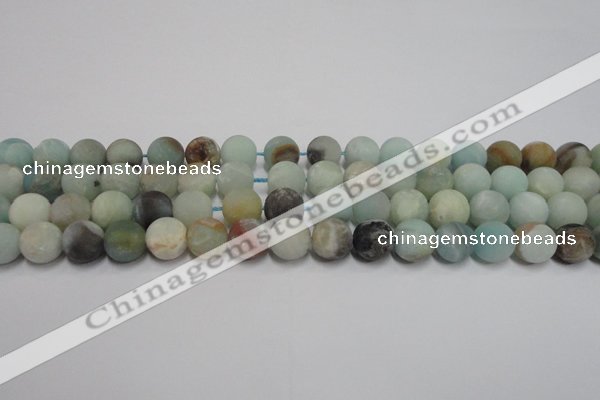 CAM1101 15.5 inches 6mm round matte amazonite beads wholesale