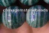 CAM1655 15.5 inches 14mm round Russian amazonite gemstone beads