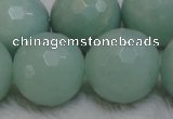 CAM182 15.5 inches 16mm faceted round amazonite gemstone beads