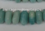 CAM615 15.5 inches 8*18mm faceted rondelle Chinese amazonite beads