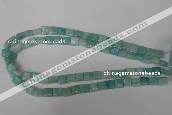 CAM624 15.5 inches 10*10mm square Chinese amazonite gemstone beads
