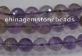 CAN10 15.5 inches 10mm faceted round natural ametrine gemstone beads