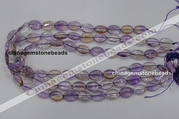 CAN48 15.5 inches 10*14mm oval natural ametrine gemstone beads