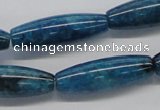 CAP59 15.5 inches 10*30mm rice dyed apatite gemstone beads wholesale