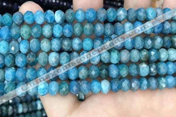 CAP618 15.5 inches 5*7mm - 5*8mmm faceted rondelle apatite beads